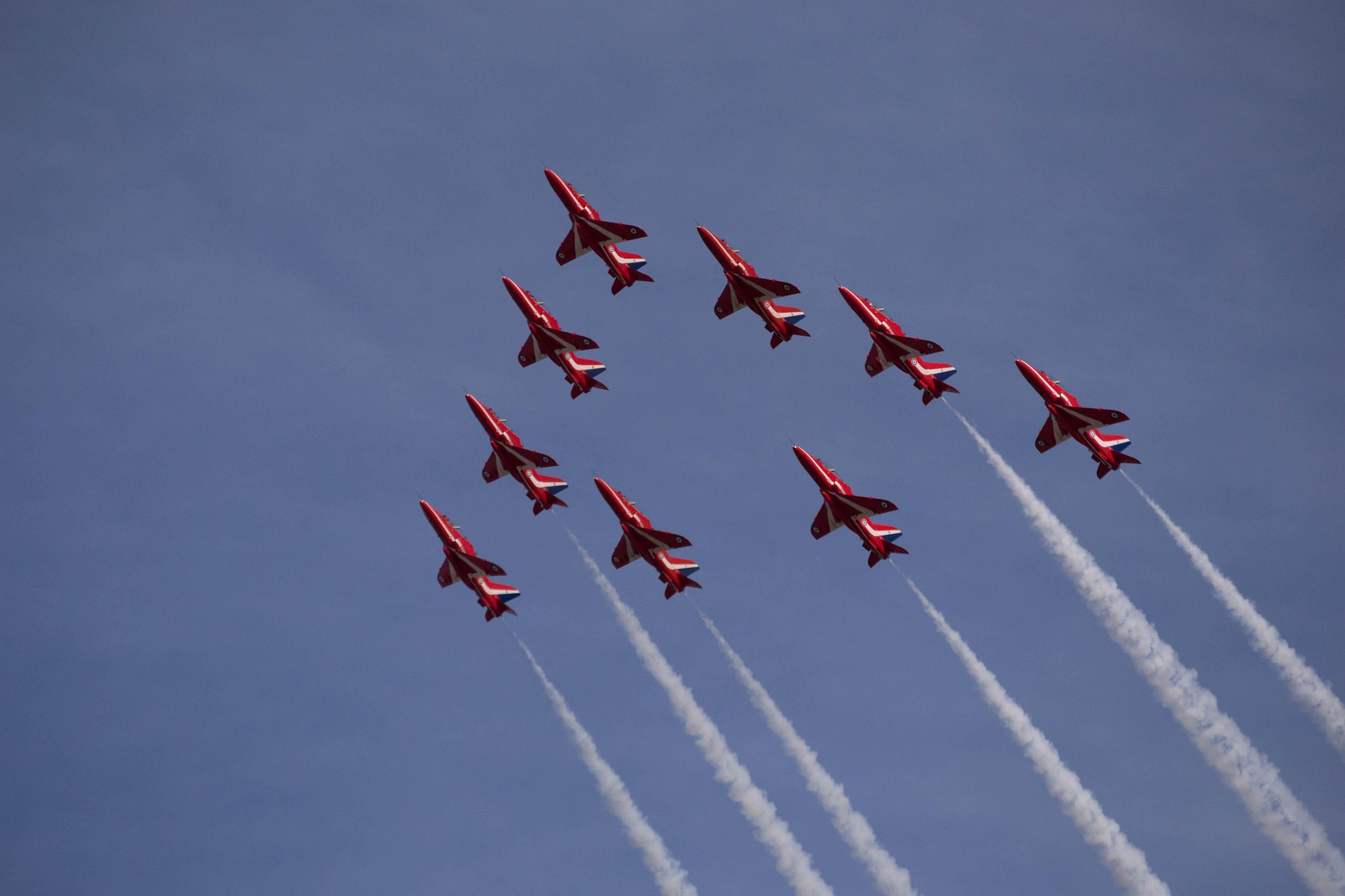 Red Arrows vs gravity